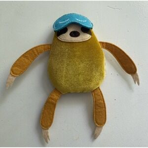 Kinetic Sand Squeez'meez Sloth Plush – Rare 6" Gold Sensory Fidget Stress Toy